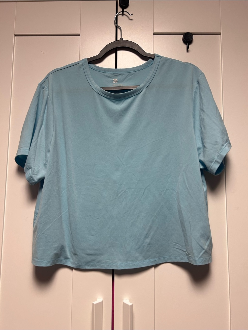 all in motion Light Blue Short Sleeve Crewneck Tee